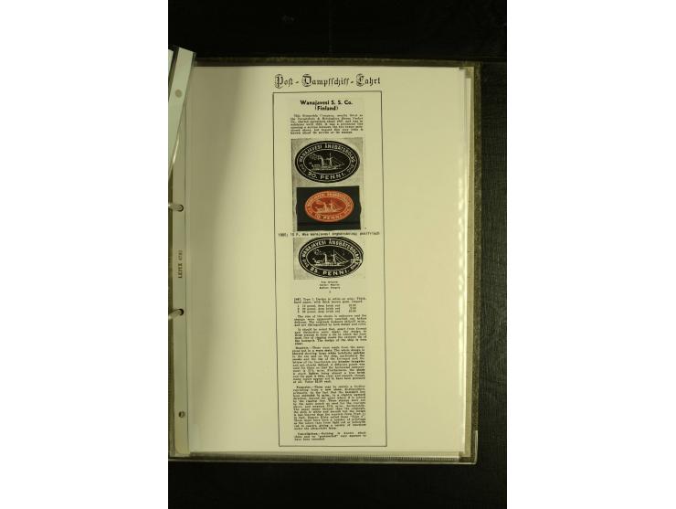 1867/1925, interessante Sammlung "Dampfschiff-Postmarken" mit ca. 140 losen Marken, dabei bessere Ausgaben (u.a. von der Borg