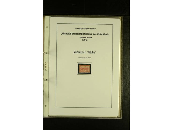 1867/1925, interessante Sammlung "Dampfschiff-Postmarken" mit ca. 140 losen Marken, dabei bessere Ausgaben (u.a. von der Borg