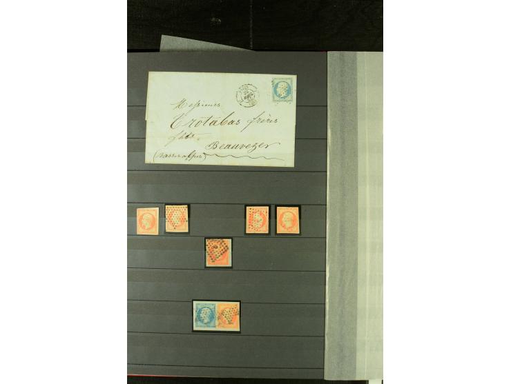 1849/72, gestempelte Sammlung mit u.a. Mi.-Nr. 7 (2 in Nuancen), viele interessante Briefe und Karten mit u.a. Mi.-Nr. 7 auf 
