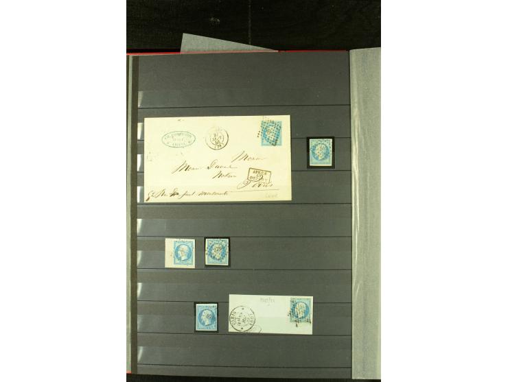 1849/72, gestempelte Sammlung mit u.a. Mi.-Nr. 7 (2 in Nuancen), viele interessante Briefe und Karten mit u.a. Mi.-Nr. 7 auf 