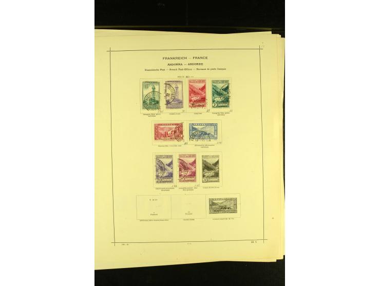 1849/1943, ungebrauchte und gestempelte Sammlung mit einigen besseren, dazu Andorra Mi.-Nr. 1-20 gestempelt, meist gute Erhal