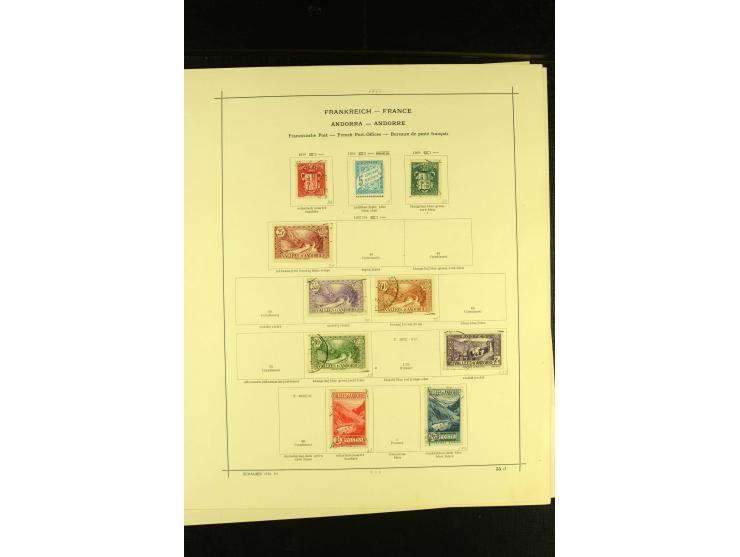1849/1943, ungebrauchte und gestempelte Sammlung mit einigen besseren, dazu Andorra Mi.-Nr. 1-20 gestempelt, meist gute Erhal