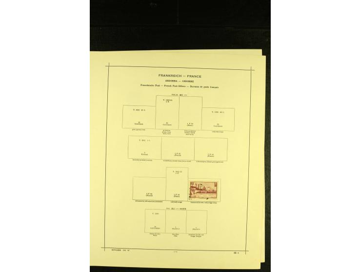 1849/1943, ungebrauchte und gestempelte Sammlung mit einigen besseren, dazu Andorra Mi.-Nr. 1-20 gestempelt, meist gute Erhal