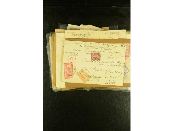 1901/1931, Partie mit über 40 Briefen mit Frankaturen der "Merson"-Ausgabe, dabei Einzelfrankaturen, viele R-Briefe, Portostu