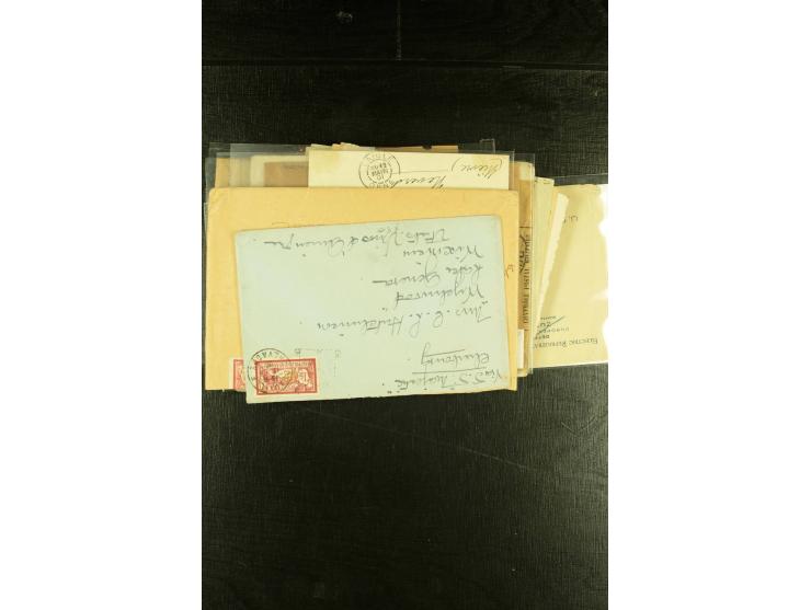 1901/1931, Partie mit über 40 Briefen mit Frankaturen der "Merson"-Ausgabe, dabei Einzelfrankaturen, viele R-Briefe, Portostu