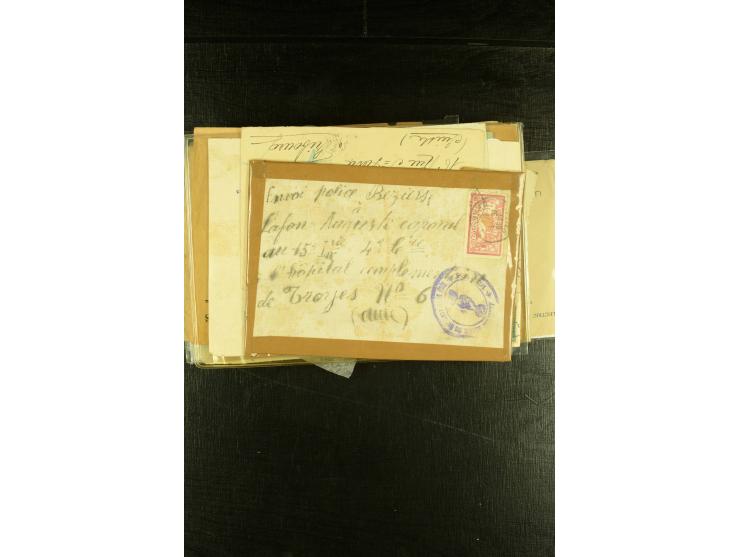 1901/1931, Partie mit über 40 Briefen mit Frankaturen der "Merson"-Ausgabe, dabei Einzelfrankaturen, viele R-Briefe, Portostu