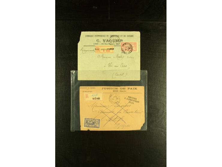 1901/1931, Partie mit über 40 Briefen mit Frankaturen der "Merson"-Ausgabe, dabei Einzelfrankaturen, viele R-Briefe, Portostu