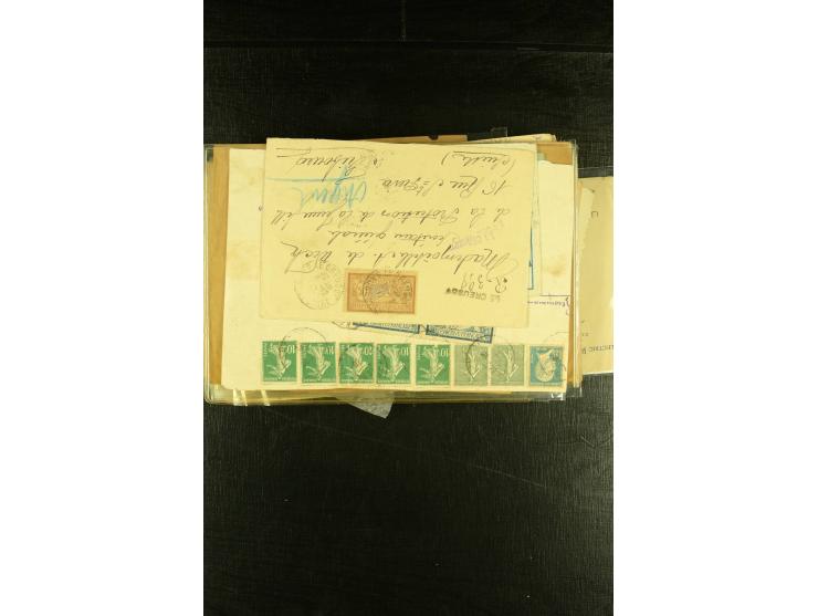 1901/1931, Partie mit über 40 Briefen mit Frankaturen der "Merson"-Ausgabe, dabei Einzelfrankaturen, viele R-Briefe, Portostu