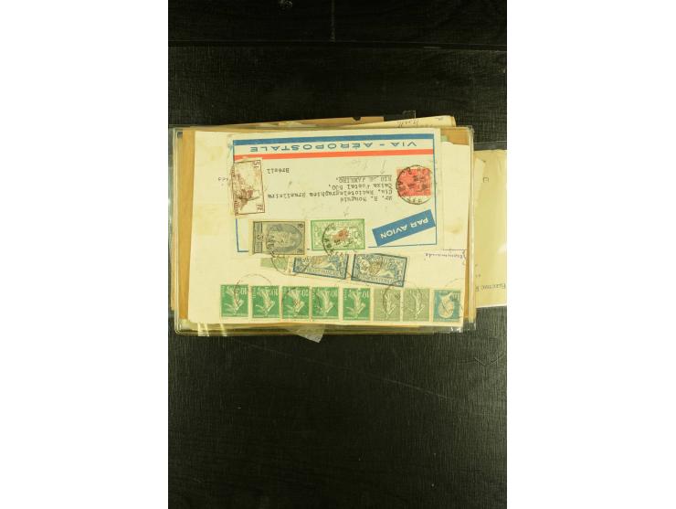 1901/1931, Partie mit über 40 Briefen mit Frankaturen der "Merson"-Ausgabe, dabei Einzelfrankaturen, viele R-Briefe, Portostu