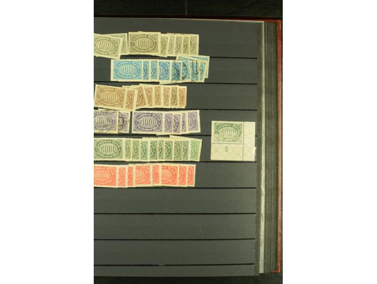 1861/1900, fast ausschließlich gestempelte Partie große und kleine Hermesköpfe, vieles bestimmt Simmermacher mit 3 Befunden
