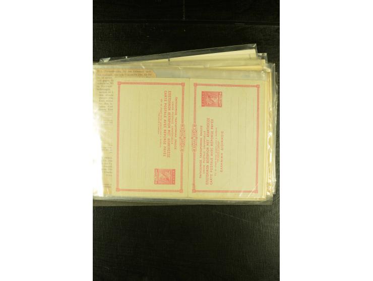 1894/2002, etwa 100 ungebrauchte und gebrauchte Ganzsachen, dabei bessere und diverse frühe Stücke mit Zufrankaturen