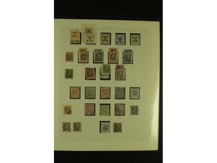 1876/1979, am Anfang meist gestempelte und ungebrauchte Sammlung inkl. Dienstmarken bis ca. 1947 mit einigen besseren und kpl