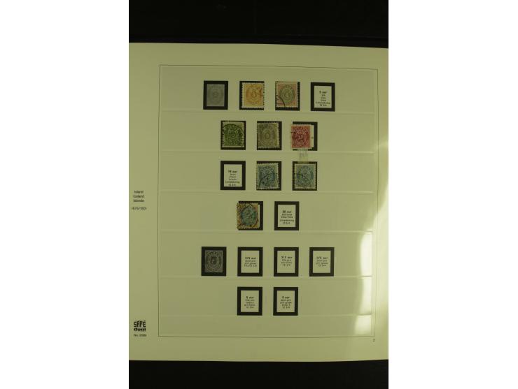1876/1979, am Anfang meist gestempelte und ungebrauchte Sammlung inkl. Dienstmarken bis ca. 1947 mit einigen besseren und kpl