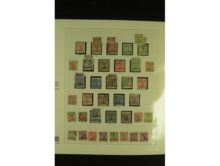 1876/1979, am Anfang meist gestempelte und ungebrauchte Sammlung inkl. Dienstmarken bis ca. 1947 mit einigen besseren und kpl