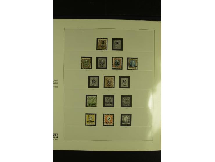 1876/1979, am Anfang meist gestempelte und ungebrauchte Sammlung inkl. Dienstmarken bis ca. 1947 mit einigen besseren und kpl
