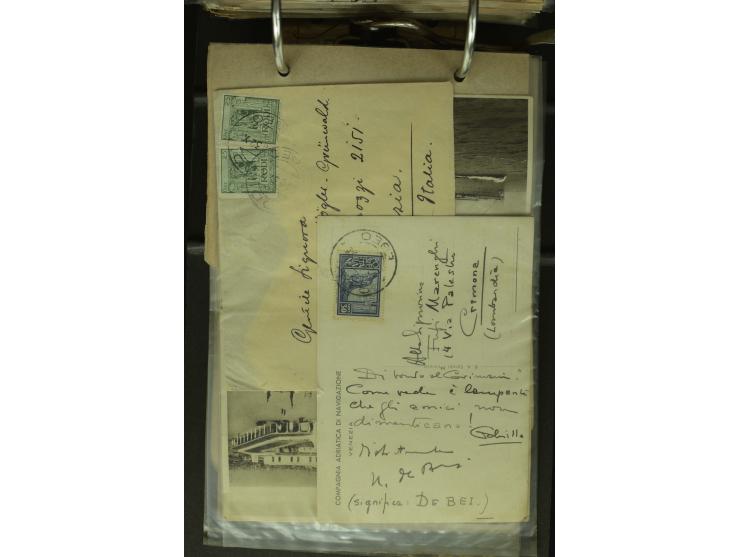 NEBENGEBIETE: 1870/1960 (ca.), Partie Briefe, Karten und Ganzsachen, dabei Auslandspostämter (u.a. R-Brief von Janina), Fiume