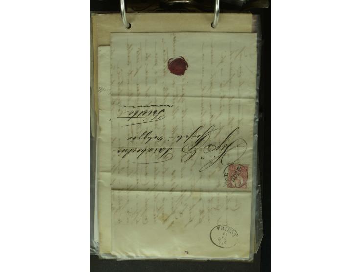 NEBENGEBIETE: 1870/1960 (ca.), Partie Briefe, Karten und Ganzsachen, dabei Auslandspostämter (u.a. R-Brief von Janina), Fiume