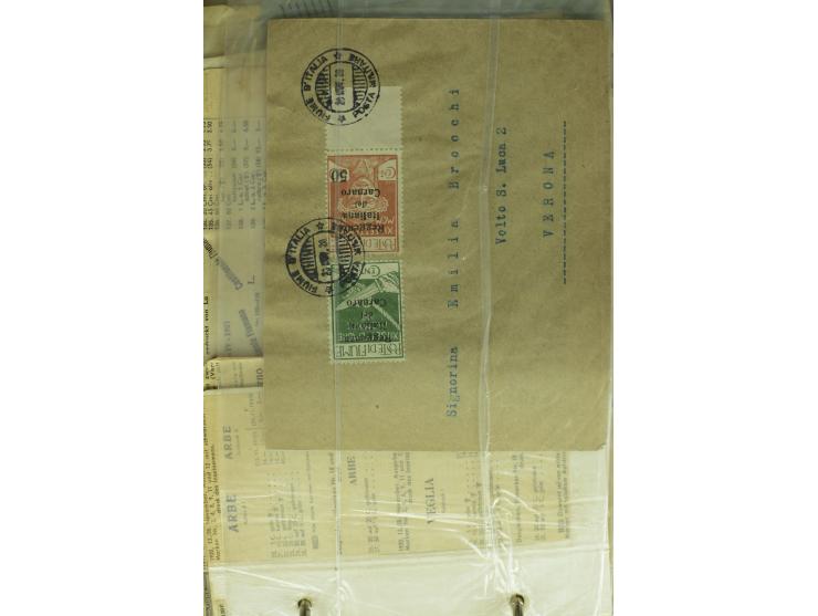 NEBENGEBIETE: 1870/1960 (ca.), Partie Briefe, Karten und Ganzsachen, dabei Auslandspostämter (u.a. R-Brief von Janina), Fiume
