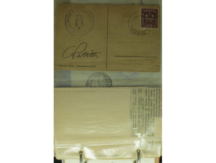 NEBENGEBIETE: 1870/1960 (ca.), Partie Briefe, Karten und Ganzsachen, dabei Auslandspostämter (u.a. R-Brief von Janina), Fiume