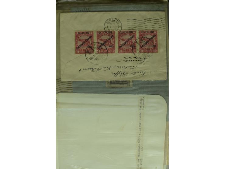 NEBENGEBIETE: 1870/1960 (ca.), Partie Briefe, Karten und Ganzsachen, dabei Auslandspostämter (u.a. R-Brief von Janina), Fiume