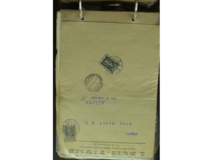 NEBENGEBIETE: 1870/1960 (ca.), Partie Briefe, Karten und Ganzsachen, dabei Auslandspostämter (u.a. R-Brief von Janina), Fiume
