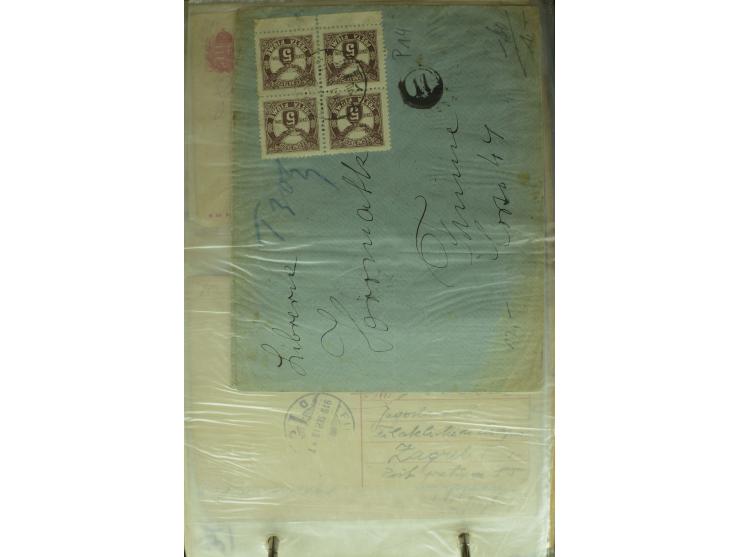 NEBENGEBIETE: 1870/1960 (ca.), Partie Briefe, Karten und Ganzsachen, dabei Auslandspostämter (u.a. R-Brief von Janina), Fiume