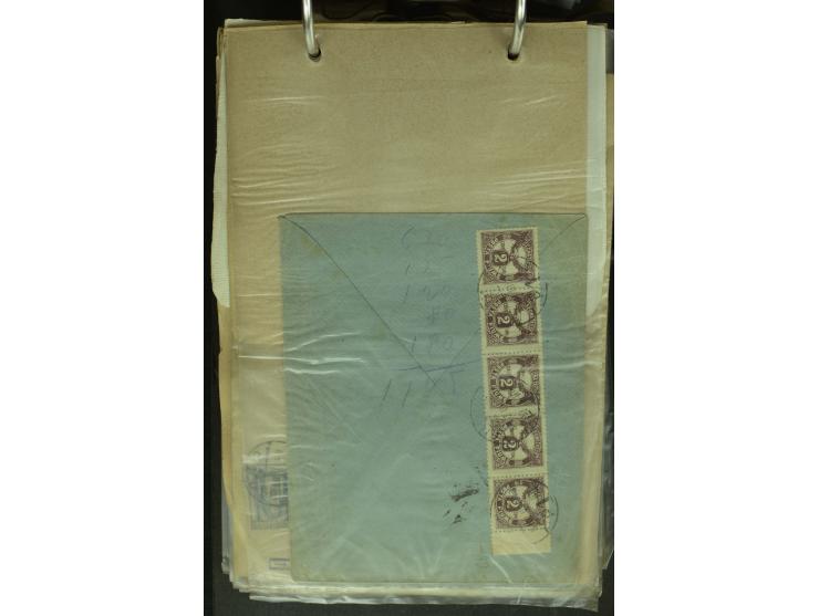 NEBENGEBIETE: 1870/1960 (ca.), Partie Briefe, Karten und Ganzsachen, dabei Auslandspostämter (u.a. R-Brief von Janina), Fiume