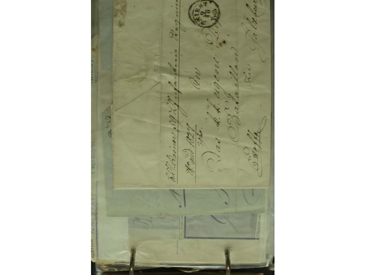NEBENGEBIETE: 1870/1960 (ca.), Partie Briefe, Karten und Ganzsachen, dabei Auslandspostämter (u.a. R-Brief von Janina), Fiume