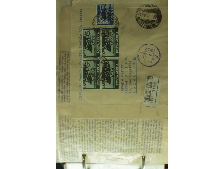 NEBENGEBIETE: 1870/1960 (ca.), Partie Briefe, Karten und Ganzsachen, dabei Auslandspostämter (u.a. R-Brief von Janina), Fiume