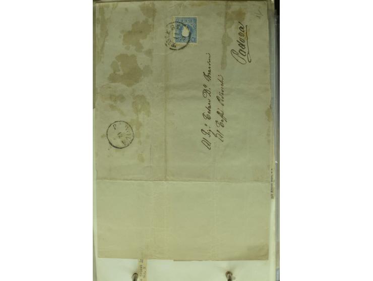 NEBENGEBIETE: 1870/1960 (ca.), Partie Briefe, Karten und Ganzsachen, dabei Auslandspostämter (u.a. R-Brief von Janina), Fiume