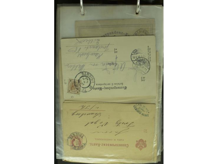 NEBENGEBIETE: 1870/1960 (ca.), Partie Briefe, Karten und Ganzsachen, dabei Auslandspostämter (u.a. R-Brief von Janina), Fiume