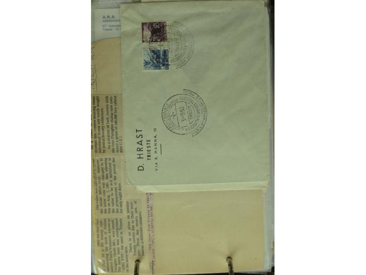 NEBENGEBIETE: 1870/1960 (ca.), Partie Briefe, Karten und Ganzsachen, dabei Auslandspostämter (u.a. R-Brief von Janina), Fiume