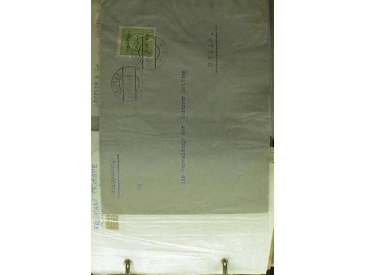 NEBENGEBIETE: 1870/1960 (ca.), Partie Briefe, Karten und Ganzsachen, dabei Auslandspostämter (u.a. R-Brief von Janina), Fiume