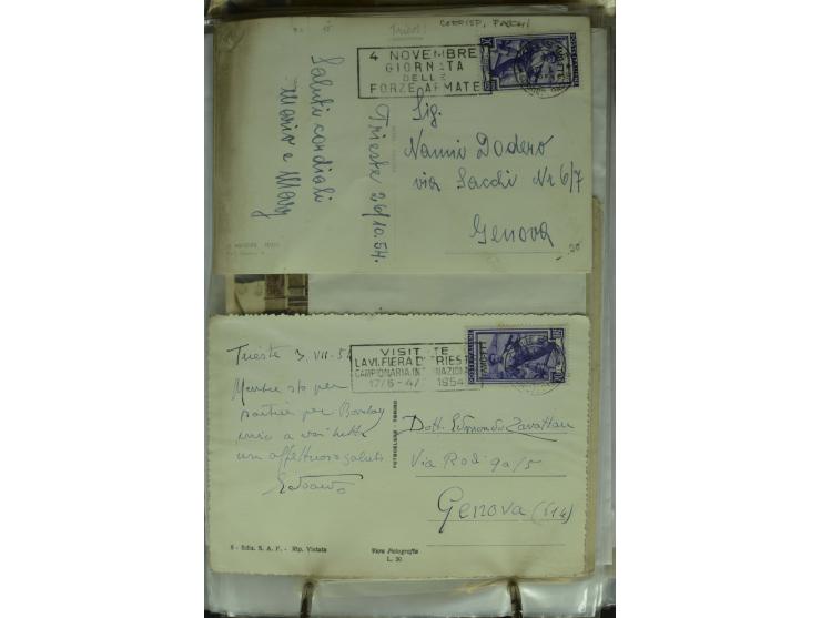 NEBENGEBIETE: 1870/1960 (ca.), Partie Briefe, Karten und Ganzsachen, dabei Auslandspostämter (u.a. R-Brief von Janina), Fiume