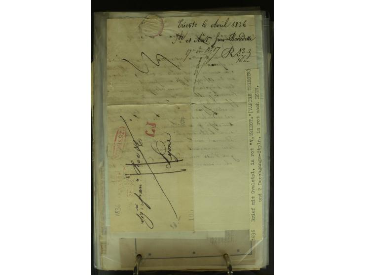 NEBENGEBIETE: 1870/1960 (ca.), Partie Briefe, Karten und Ganzsachen, dabei Auslandspostämter (u.a. R-Brief von Janina), Fiume
