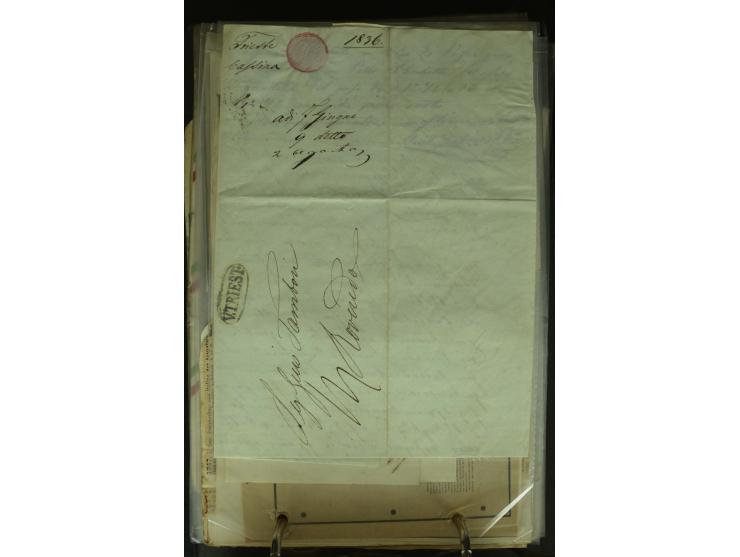 NEBENGEBIETE: 1870/1960 (ca.), Partie Briefe, Karten und Ganzsachen, dabei Auslandspostämter (u.a. R-Brief von Janina), Fiume