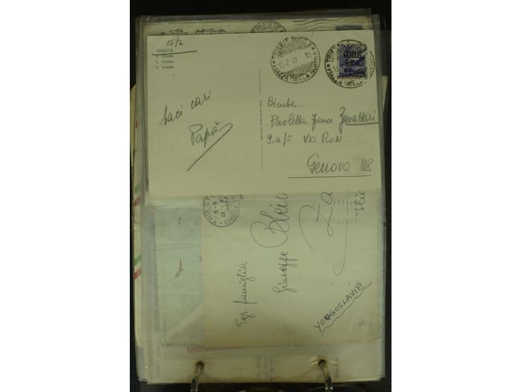 NEBENGEBIETE: 1870/1960 (ca.), Partie Briefe, Karten und Ganzsachen, dabei Auslandspostämter (u.a. R-Brief von Janina), Fiume
