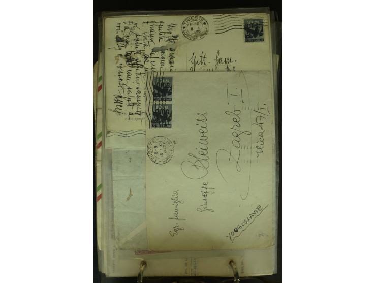 NEBENGEBIETE: 1870/1960 (ca.), Partie Briefe, Karten und Ganzsachen, dabei Auslandspostämter (u.a. R-Brief von Janina), Fiume