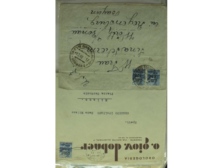 NEBENGEBIETE: 1870/1960 (ca.), Partie Briefe, Karten und Ganzsachen, dabei Auslandspostämter (u.a. R-Brief von Janina), Fiume