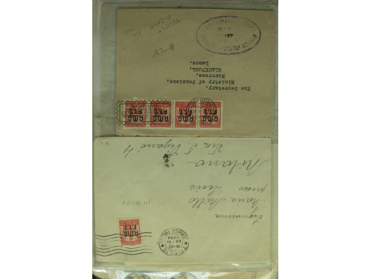 NEBENGEBIETE: 1870/1960 (ca.), Partie Briefe, Karten und Ganzsachen, dabei Auslandspostämter (u.a. R-Brief von Janina), Fiume
