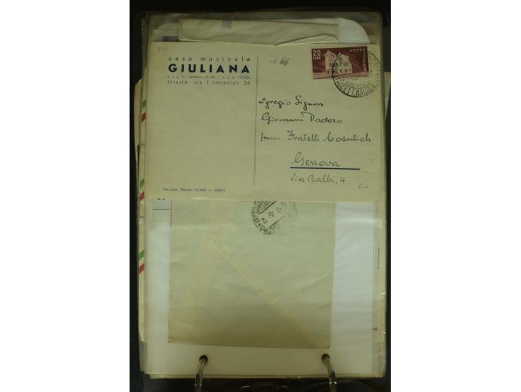 NEBENGEBIETE: 1870/1960 (ca.), Partie Briefe, Karten und Ganzsachen, dabei Auslandspostämter (u.a. R-Brief von Janina), Fiume