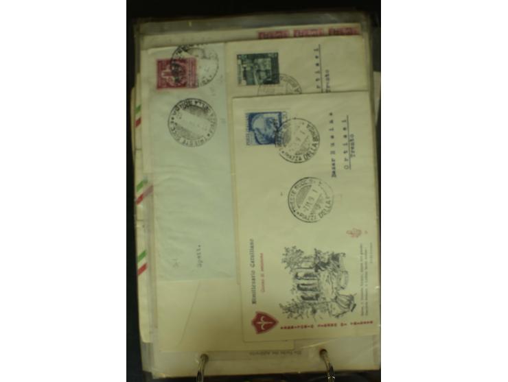NEBENGEBIETE: 1870/1960 (ca.), Partie Briefe, Karten und Ganzsachen, dabei Auslandspostämter (u.a. R-Brief von Janina), Fiume
