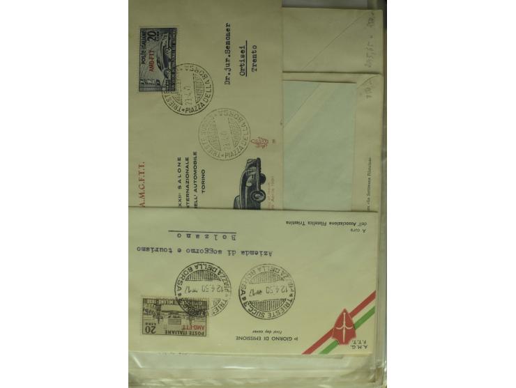 NEBENGEBIETE: 1870/1960 (ca.), Partie Briefe, Karten und Ganzsachen, dabei Auslandspostämter (u.a. R-Brief von Janina), Fiume