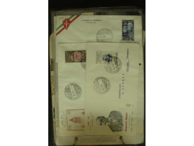 NEBENGEBIETE: 1870/1960 (ca.), Partie Briefe, Karten und Ganzsachen, dabei Auslandspostämter (u.a. R-Brief von Janina), Fiume