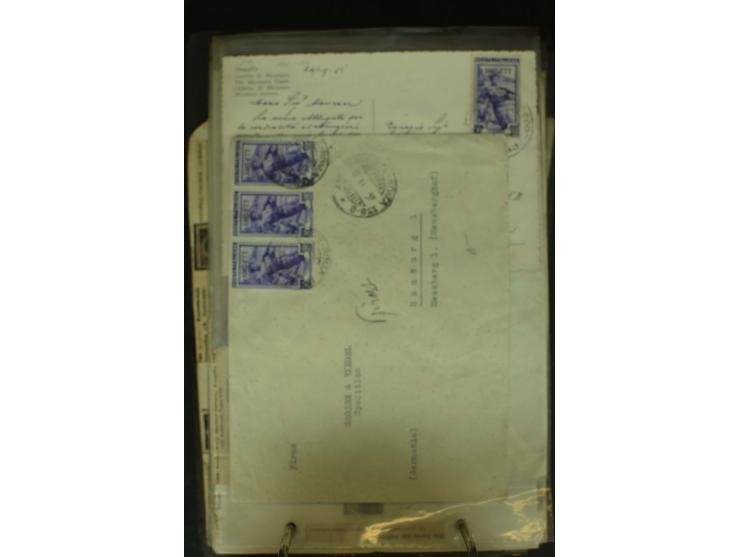 NEBENGEBIETE: 1870/1960 (ca.), Partie Briefe, Karten und Ganzsachen, dabei Auslandspostämter (u.a. R-Brief von Janina), Fiume