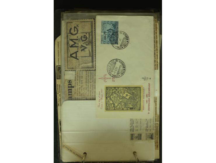 NEBENGEBIETE: 1870/1960 (ca.), Partie Briefe, Karten und Ganzsachen, dabei Auslandspostämter (u.a. R-Brief von Janina), Fiume