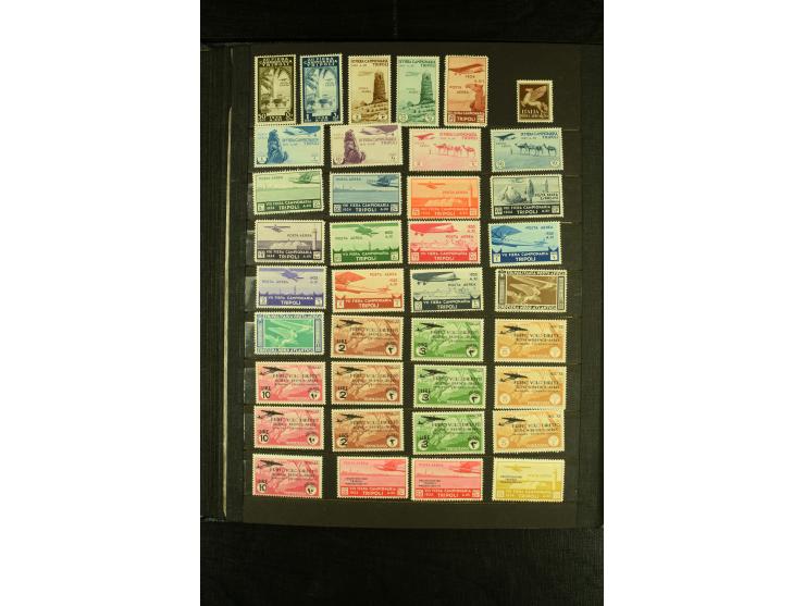 1893/1942, vorwiegend ungebrauchte Sammlung dabei ein guter Teil Eritrea mit u.a. 5 L. Manzoni ungebraucht sowie Verrechnungs