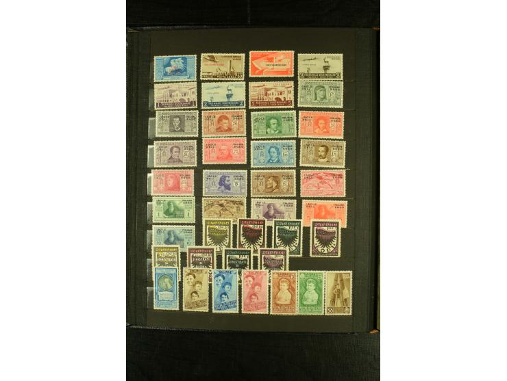 1893/1942, vorwiegend ungebrauchte Sammlung dabei ein guter Teil Eritrea mit u.a. 5 L. Manzoni ungebraucht sowie Verrechnungs