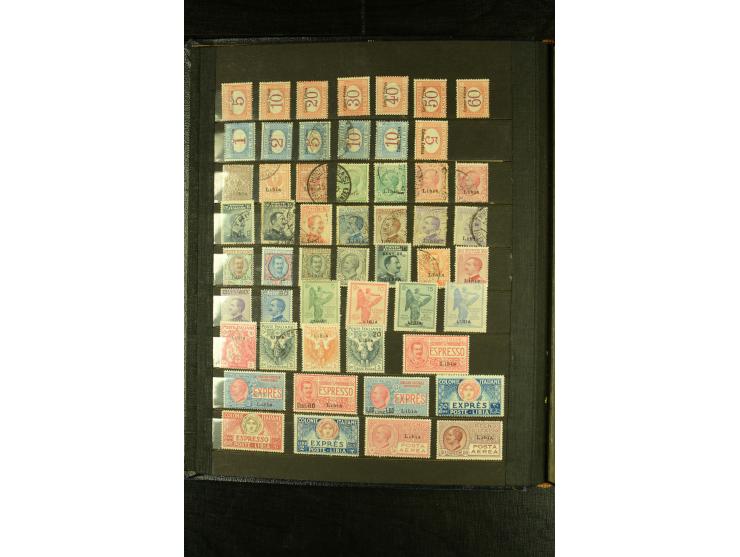 1893/1942, vorwiegend ungebrauchte Sammlung dabei ein guter Teil Eritrea mit u.a. 5 L. Manzoni ungebraucht sowie Verrechnungs