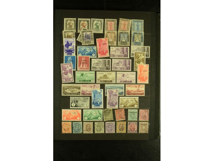 1893/1942, vorwiegend ungebrauchte Sammlung dabei ein guter Teil Eritrea mit u.a. 5 L. Manzoni ungebraucht sowie Verrechnungs